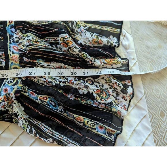 free people dance magic sheer chiffon tunic dress no slip sz s euc - Picture 7 of 8